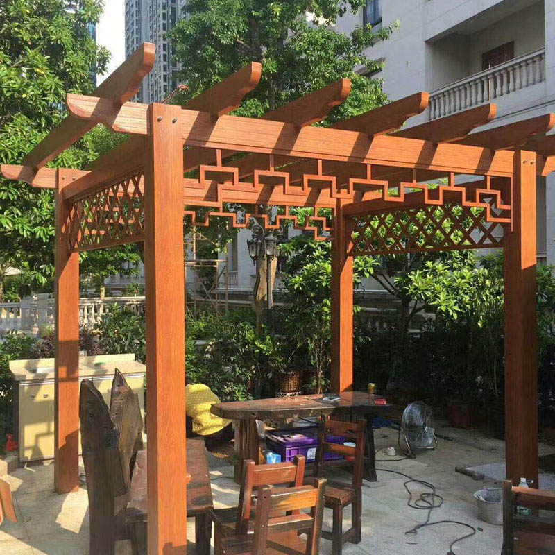 Gazebo da esterno da giardino in metallo moderno con traliccio d'uva